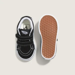 Tênis Vans Infantil Sk8 Mid Reissue Velcro Blk White 3