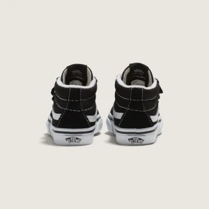 Tênis Vans Infantil Sk8 Mid Reissue Velcro Blk White 2
