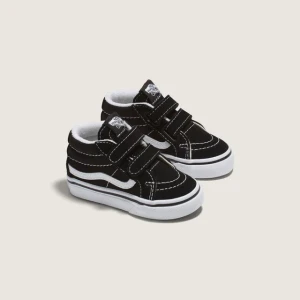 Tênis Vans Infantil Sk8 Mid Reissue Velcro Blk White 4
