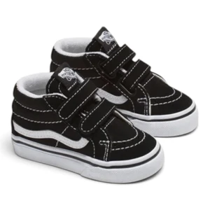 Tênis Vans Infantil Sk8 Mid Reissue Velcro Blk White 1