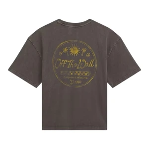 Camiseta Vans Feminina Faded Palms Faded Black 1