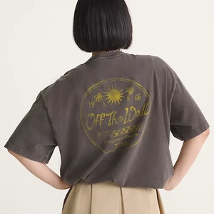 Camiseta Vans Feminina Faded Palms Faded Black 2