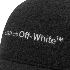 Boné Off White Lab Embroidered Brim Sherpa Black 4