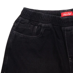 Bermuda Chocolate Jeans Elastic Waist Denim 4