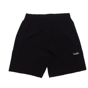 Bermuda Chocolate Sarja Elastico Script Preto 1