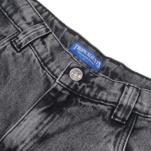 Bermuda Tropicalients Jeans Elephant Cinza Usado 5