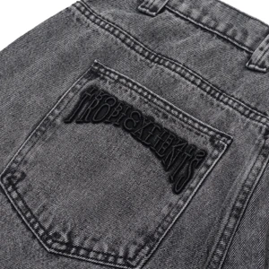 Bermuda Tropicalients Jeans Elephant Cinza Usado 3