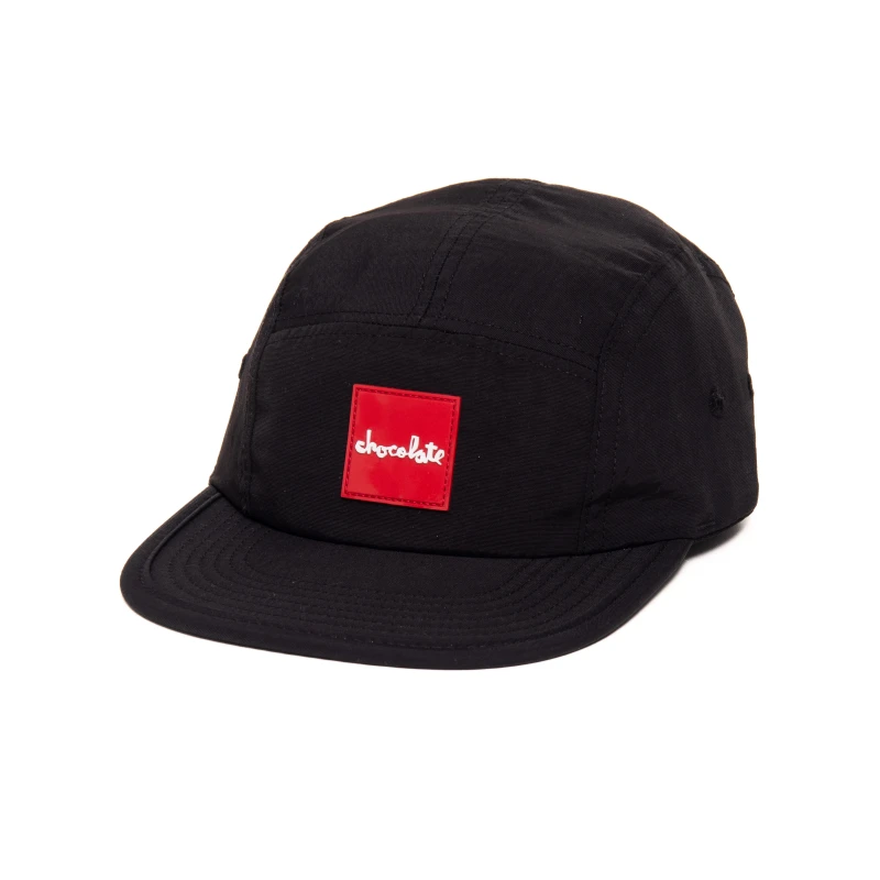 BONÉ CHOCOLATE 5 PANEL RED SQUARE PRETO