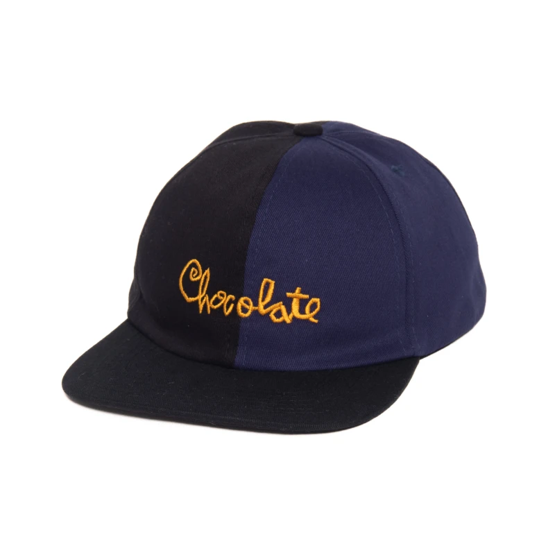 BONÉ CHOCOLATE 6 PANEL SKRUNK PRETO MARINHO