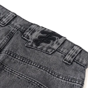 Calça Tropicalients Jeans Elephant Cinza Usado 5
