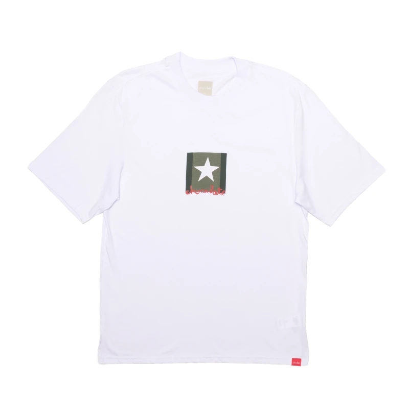 CAMISETA CHOCOLATE VINTAGE FLAG 1995 BRANCO