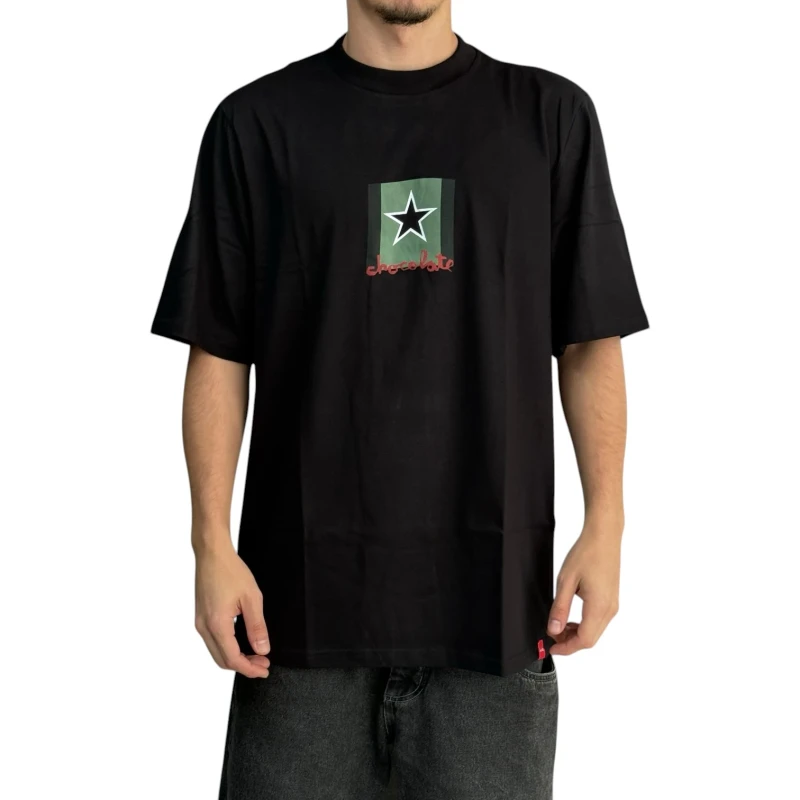 CAMISETA CHOCOLATE VINTAGE FLAG 1995 PRETO