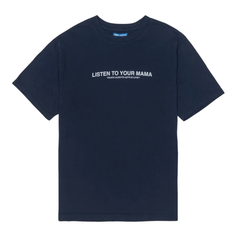 Camiseta Tropicalients Listen Your Mama Azul Marinho