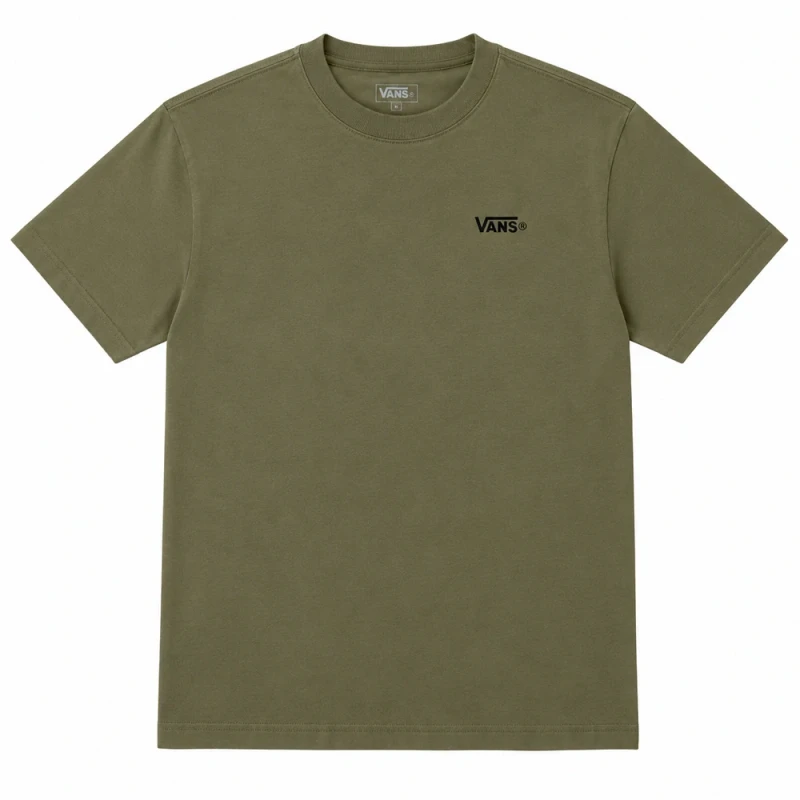 CAMISETA VANS NEW LEFT CHEST OLIVE BROWN