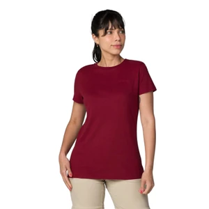 Camiseta Columbia Feminina Basica Bordado Merlot 1