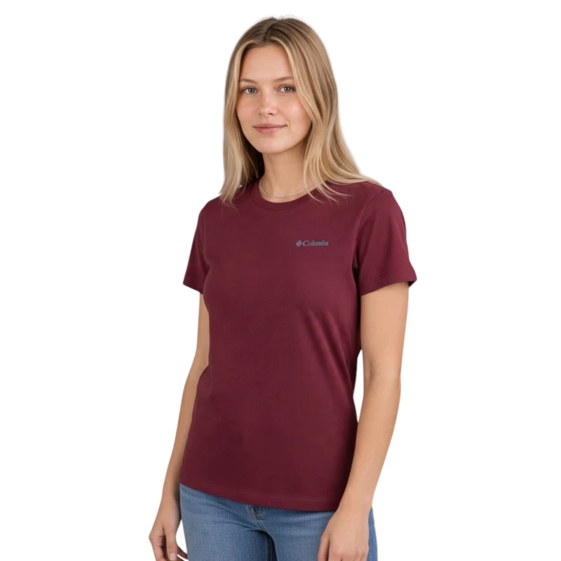 CAMISETA COLUMBIA FEMININA BASICA MERLOT