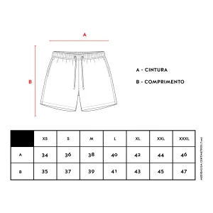 Bermuda Sufgang Tactel Arabic Eyes Preto 3